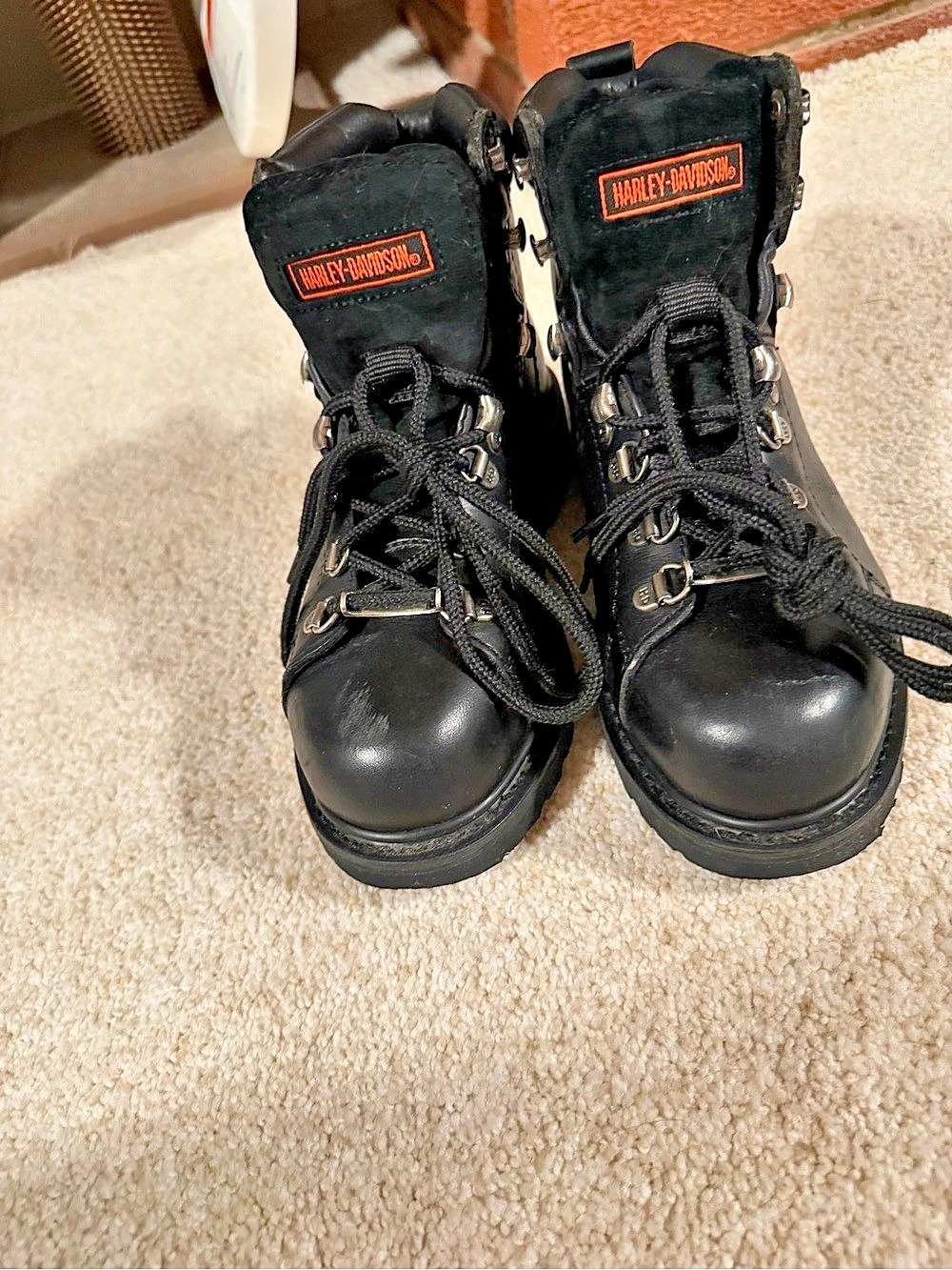Harley-Davidson Dipstick Steel Toe Motorcycle Boot Boots Black US 6.5